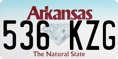 AR license plate 536KZG