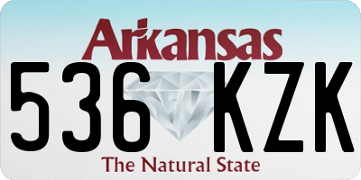 AR license plate 536KZK