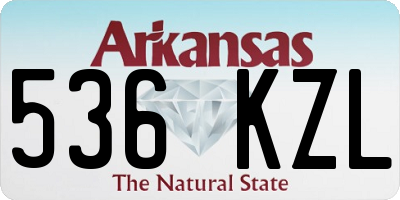 AR license plate 536KZL