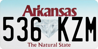 AR license plate 536KZM