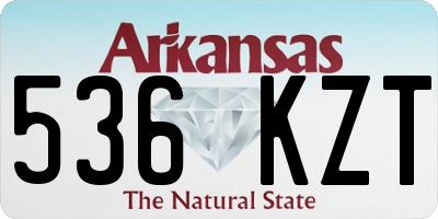 AR license plate 536KZT