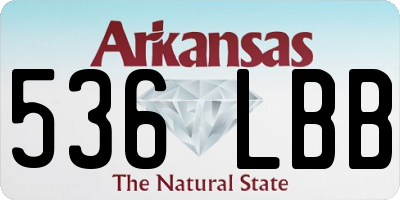 AR license plate 536LBB