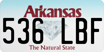 AR license plate 536LBF