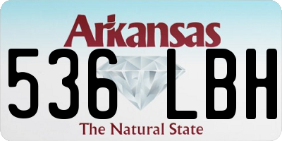 AR license plate 536LBH