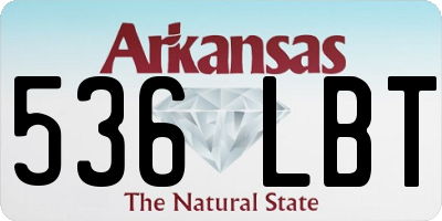 AR license plate 536LBT