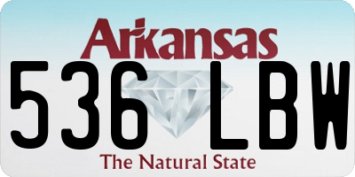 AR license plate 536LBW
