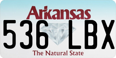 AR license plate 536LBX