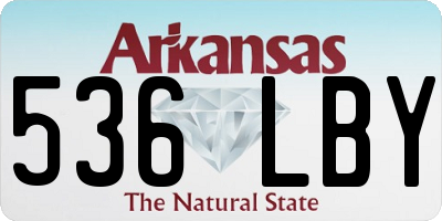 AR license plate 536LBY