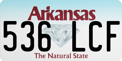 AR license plate 536LCF