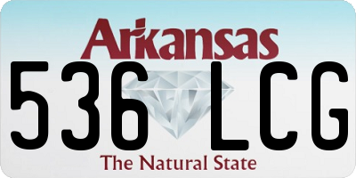 AR license plate 536LCG