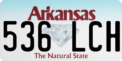 AR license plate 536LCH