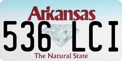 AR license plate 536LCI