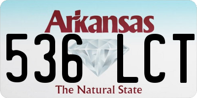 AR license plate 536LCT