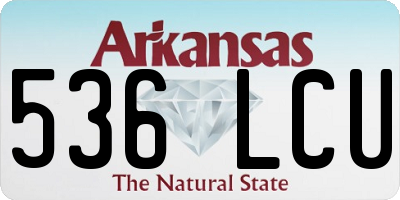 AR license plate 536LCU