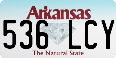 AR license plate 536LCY
