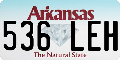 AR license plate 536LEH