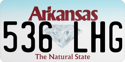 AR license plate 536LHG