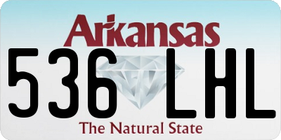 AR license plate 536LHL