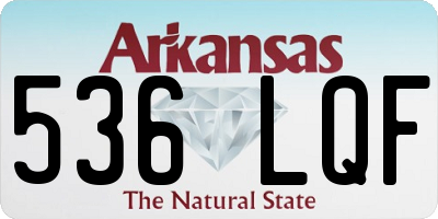 AR license plate 536LQF