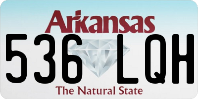 AR license plate 536LQH