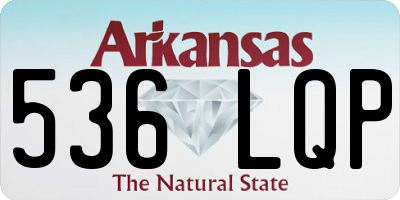 AR license plate 536LQP