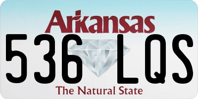 AR license plate 536LQS