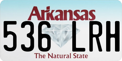 AR license plate 536LRH