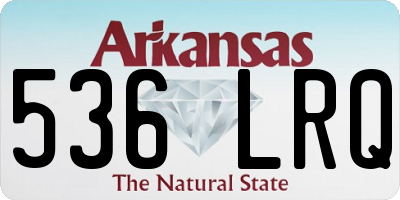 AR license plate 536LRQ