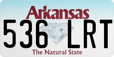 AR license plate 536LRT