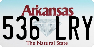AR license plate 536LRY