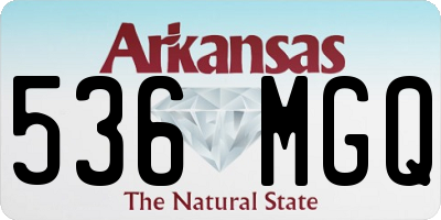 AR license plate 536MGQ