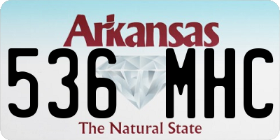 AR license plate 536MHC