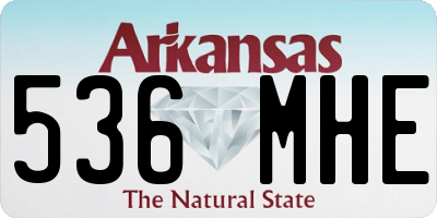 AR license plate 536MHE