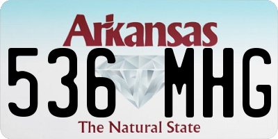 AR license plate 536MHG