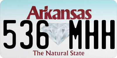 AR license plate 536MHH