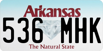 AR license plate 536MHK