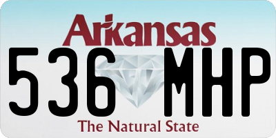 AR license plate 536MHP