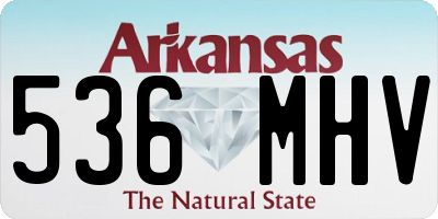 AR license plate 536MHV