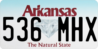 AR license plate 536MHX