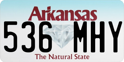 AR license plate 536MHY