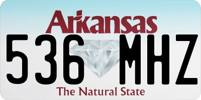 AR license plate 536MHZ