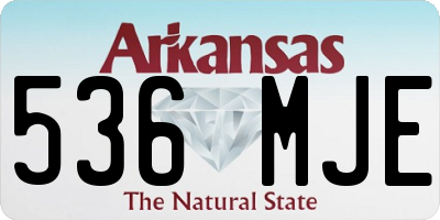 AR license plate 536MJE