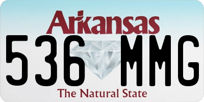 AR license plate 536MMG