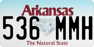 AR license plate 536MMH