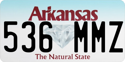 AR license plate 536MMZ