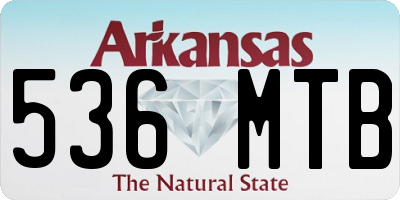 AR license plate 536MTB