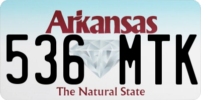AR license plate 536MTK