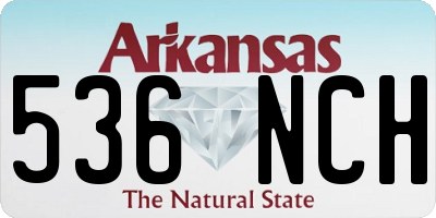 AR license plate 536NCH