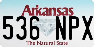 AR license plate 536NPX