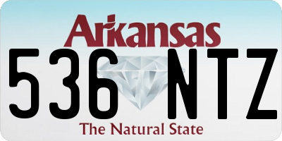 AR license plate 536NTZ